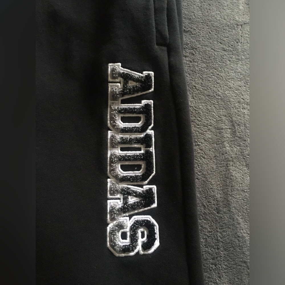 Adidas Kids Black Jogger Pants. - Picture 3 of 6
